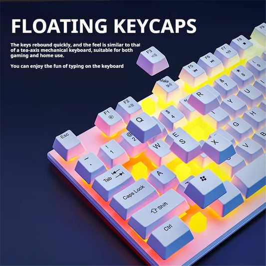 EWEADN GX330 Computer Laptop E-Sport Keyboard USB Wired Backlit Gaming Keyboard