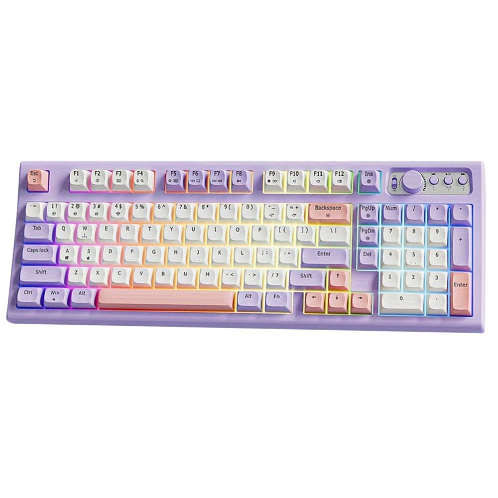 EWEADN V97 Bluetooth-compatible / 2.4G Wireless Rechargeable Keyboard Computer Laptop Keyboard
