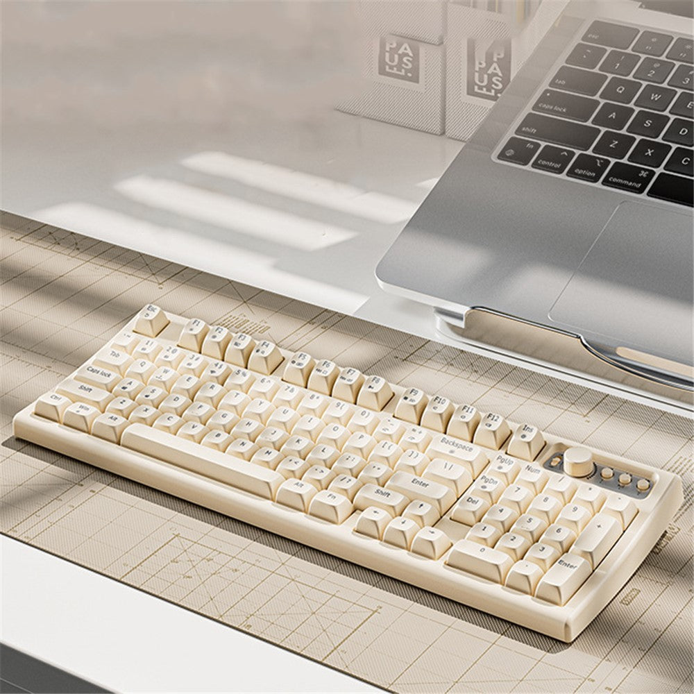 EWEADN V97 Bluetooth-compatible / 2.4G Wireless Rechargeable Keyboard Computer Laptop Keyboard