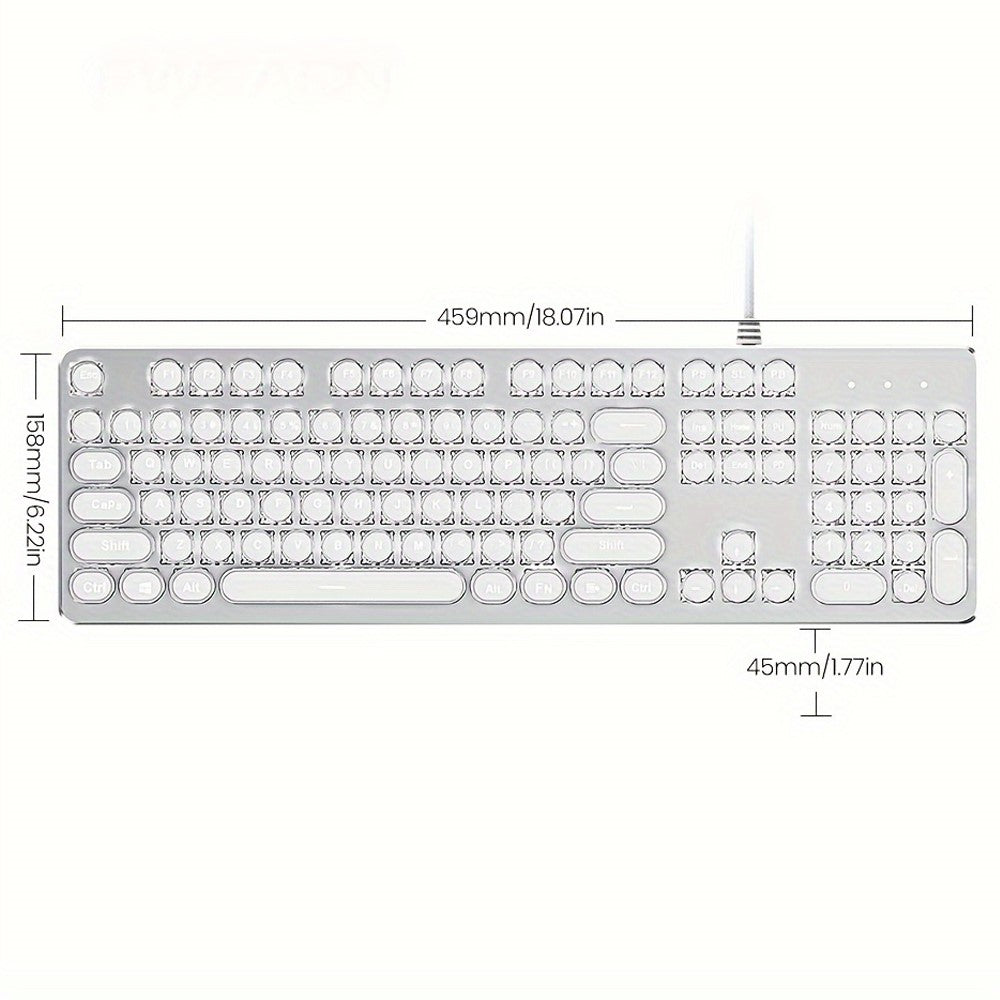 EWEADN TK100 Punk Wired Keyboard Computer Laptop Mechanical Keyboard