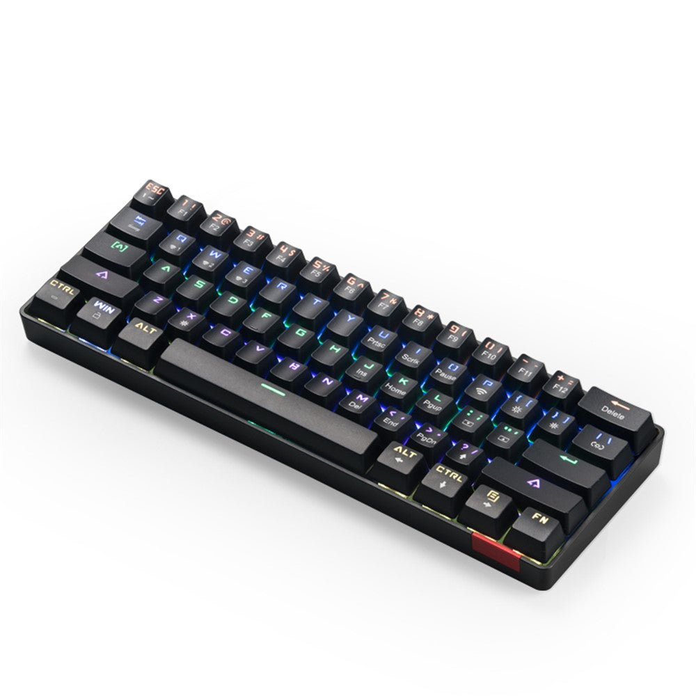 ICEDI DIK61 61 Keys Blue Switch Mechanical Gaming Keyboard with Dual Mode Connection