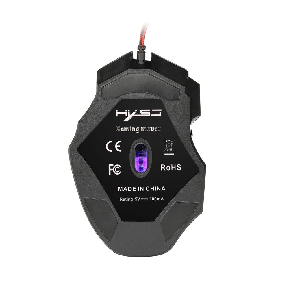 HXSJ V100 One Hand Gaming Keyboard + H300 7-Color Lightning Game Mouse + P6 Keyboard Mouse Converter Set