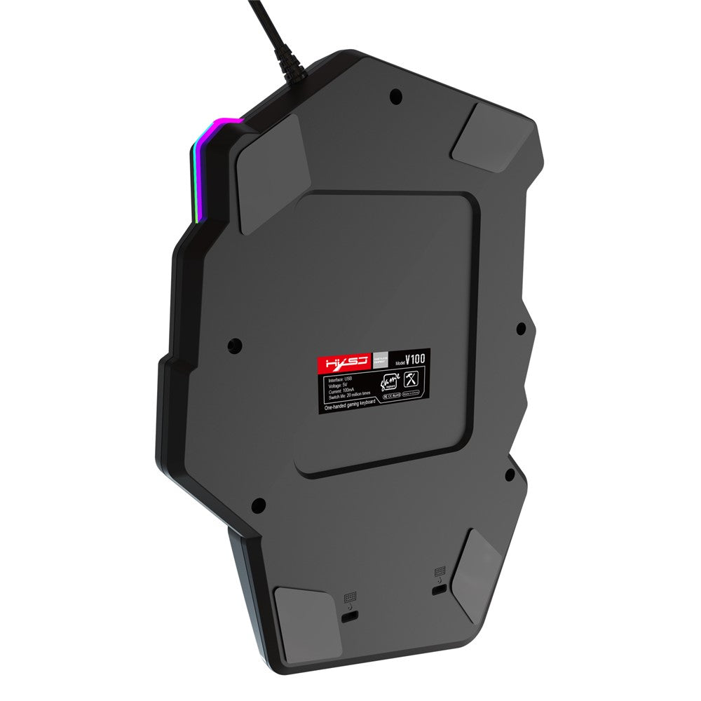HXSJ P6 Keyboard Mouse Converter + V100 One Handed Gaming Keyboard + A883 USB Wired Gaming Mouse