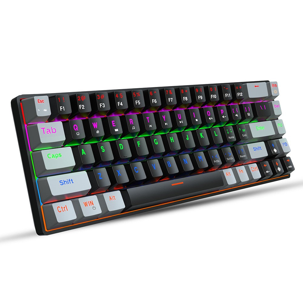 HXSJ V800 68 Keys Mechanical Keyboard with Backlit for Gaming Office