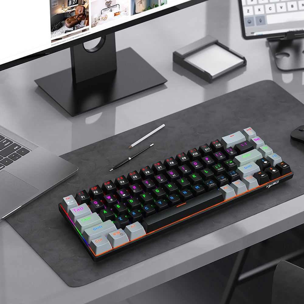 HXSJ V800 68 Keys Mechanical Keyboard with Backlit for Gaming Office