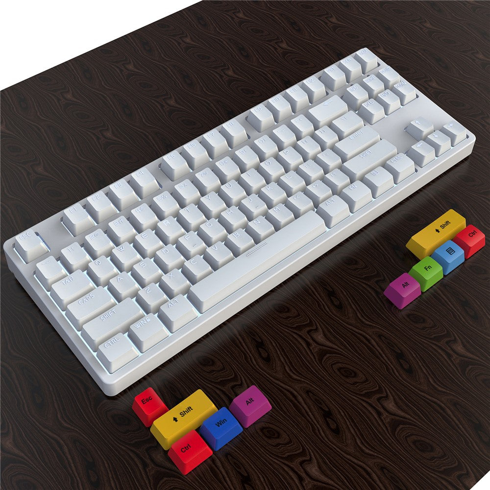 HXSJ L600 87-key Red Switches Wired Portable Keyboard Mechanical Gaming Keyboard with Backlit for Home Office