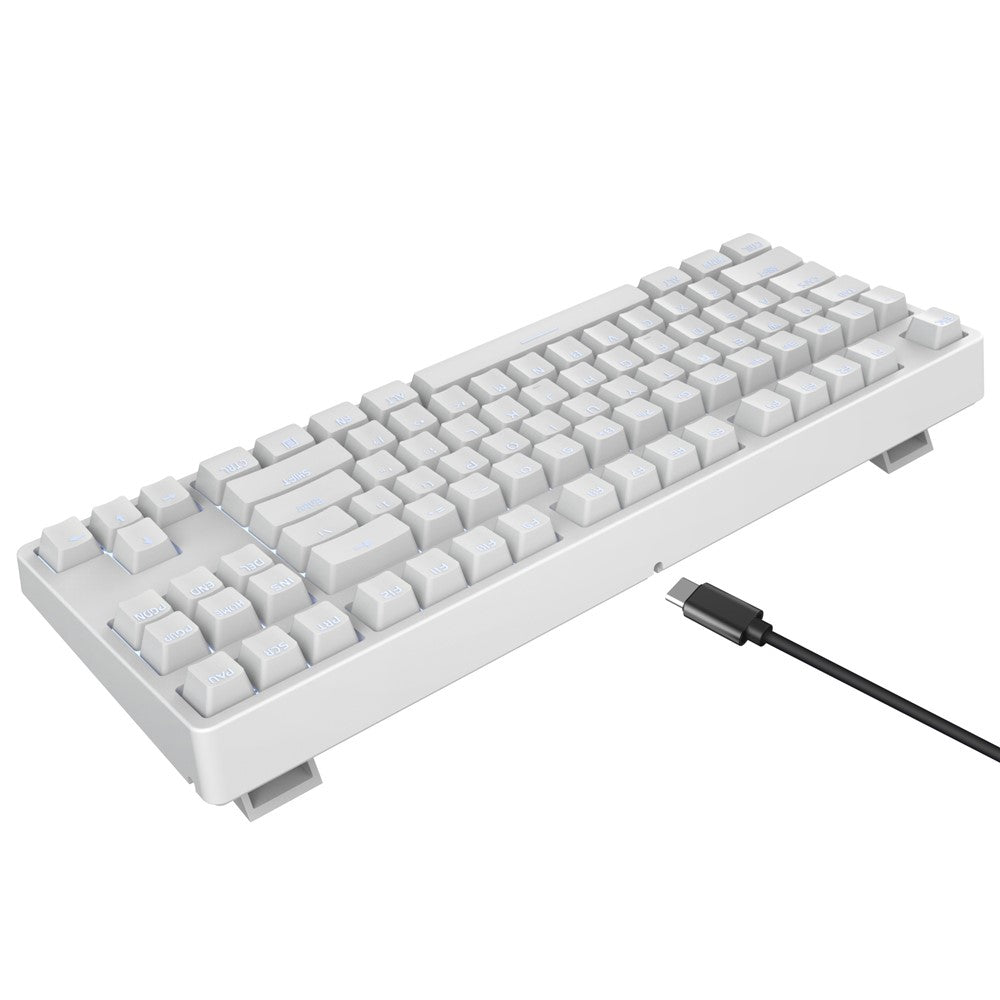 HXSJ L600 87-key Red Switches Wired Portable Keyboard Mechanical Gaming Keyboard with Backlit for Home Office