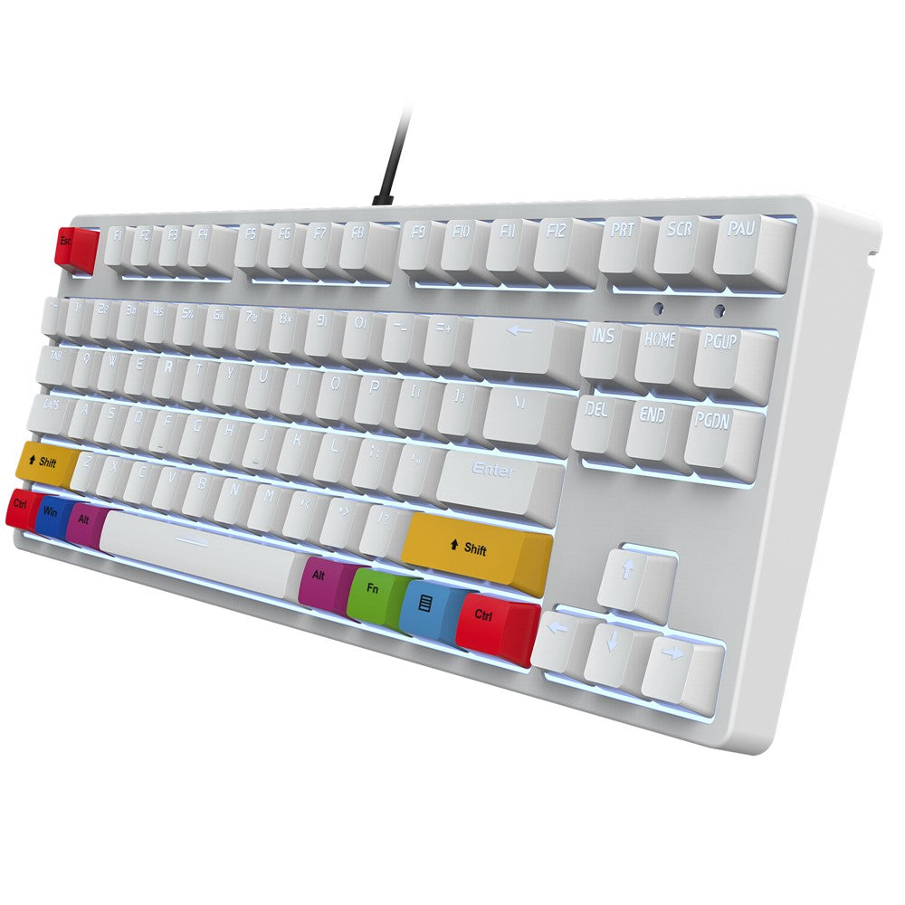 HXSJ L600 87-key Red Switches Wired Portable Keyboard Mechanical Gaming Keyboard with Backlit for Home Office