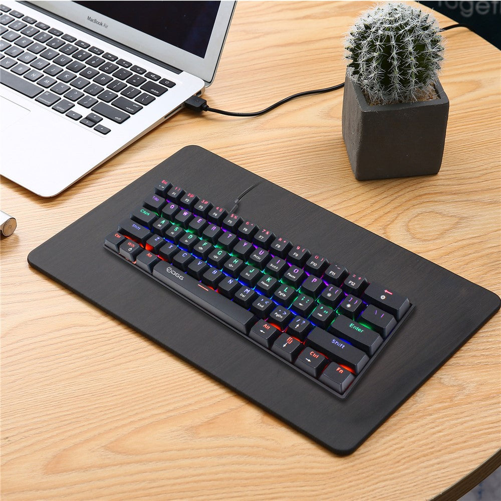 HXSJ V900 Wired 61 Keys Colorful Backlit Computer Laptop Home Office Gaming Blue Switch Mechanical Keyboard