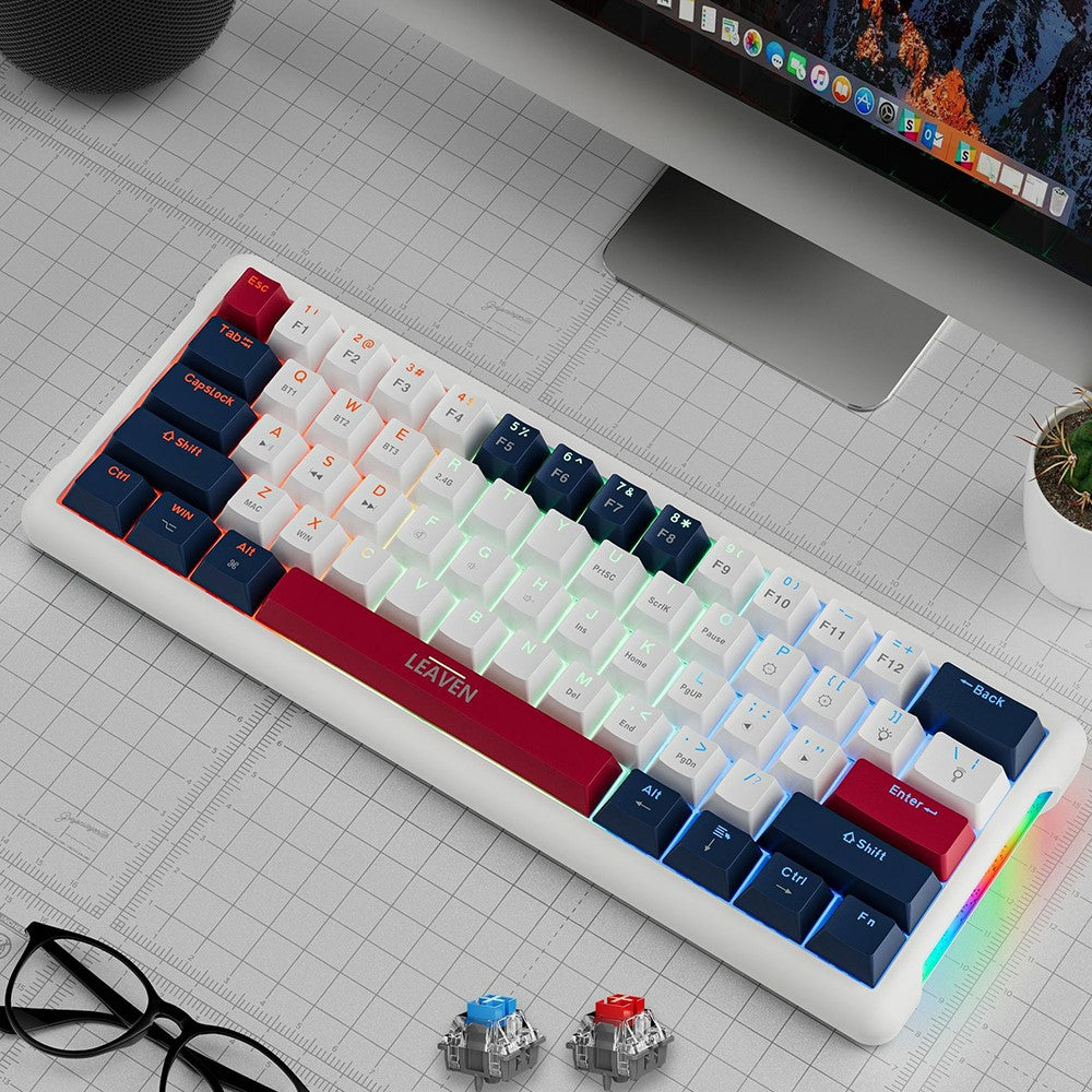 LEAVEN K610 1.6m Wired 61-key Water-Cooled E-Sports Gaming Mechanical Keyboard, Classic Version