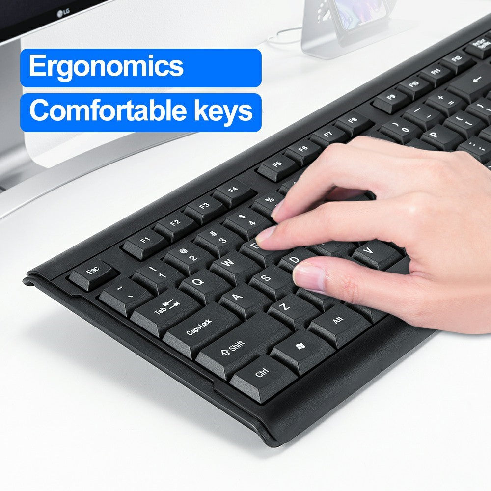 T-WOLF T15 104 Keys USB Wired Keyboard