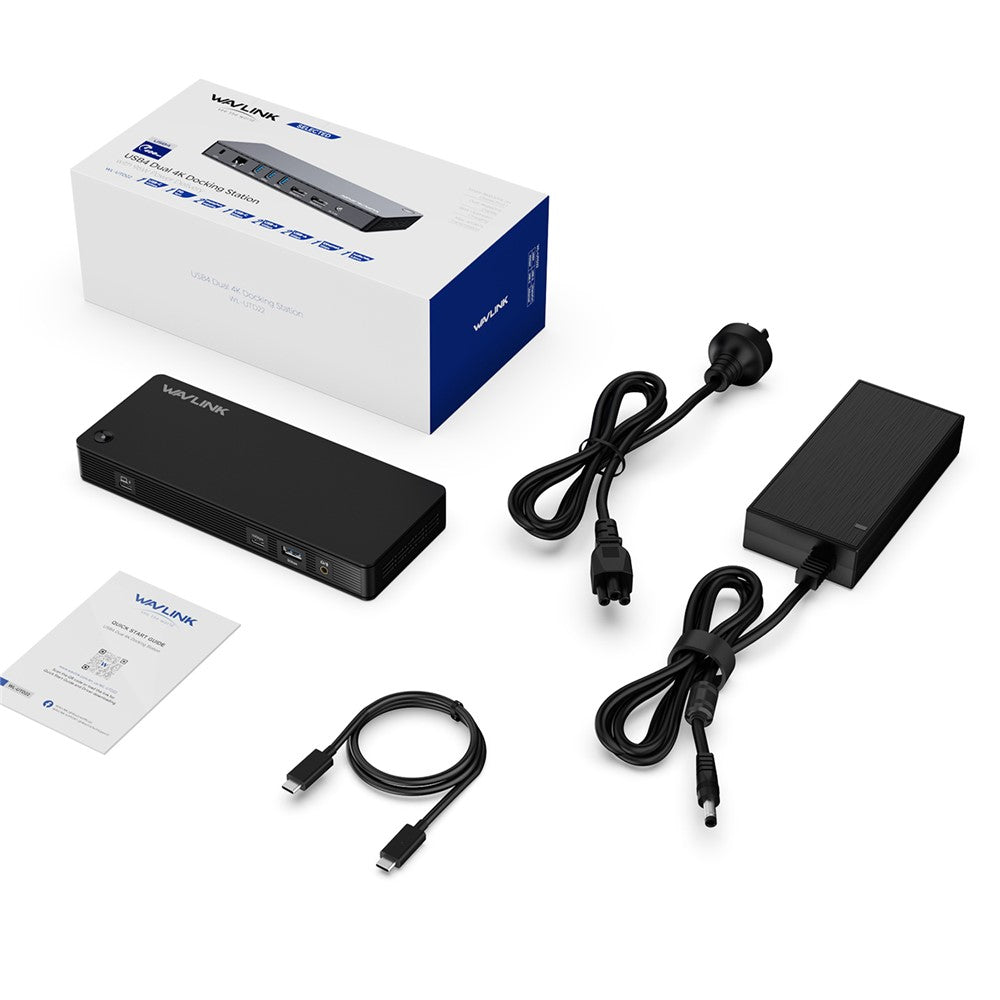 WAVLINK UTD22 USB4 Docking Station Dual Monitor USB-C Hub Support 96W Laptop Charging