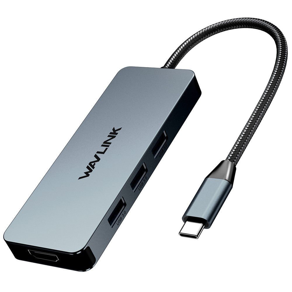 WAVLINK UHP3416 7-in-1 USB-C to 4K HD 100W PD Charging SD / TF Card Reader Docking Station