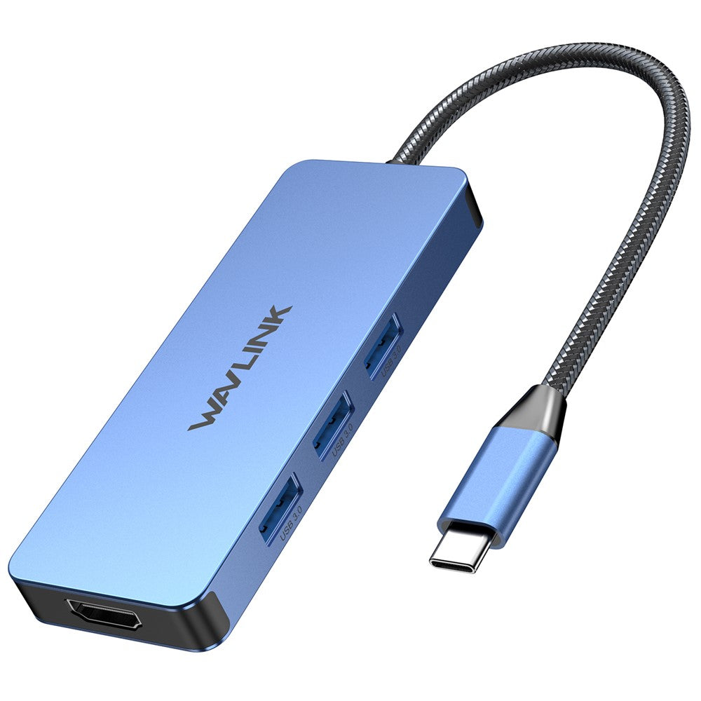 WAVLINK UHP3416 7-in-1 USB-C to 4K HD 100W PD Charging SD / TF Card Reader Docking Station