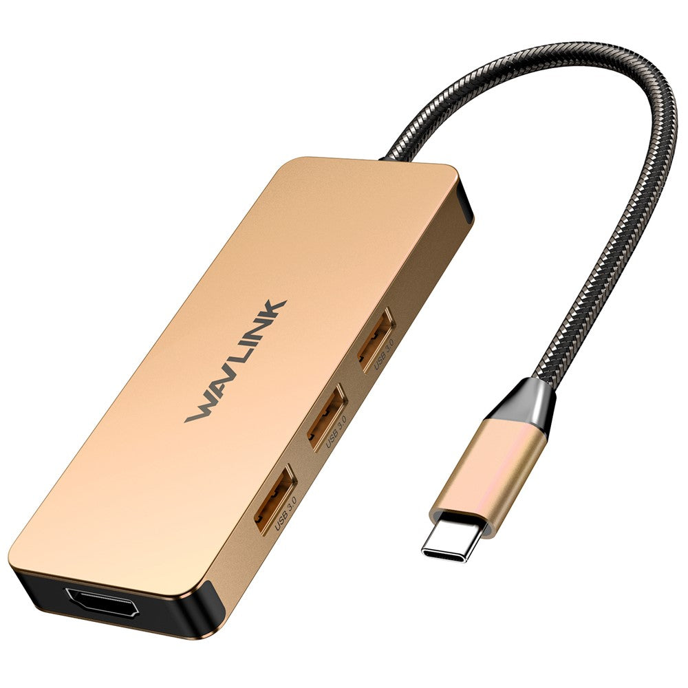 WAVLINK UHP3416 7-in-1 USB-C to 4K HD 100W PD Charging SD / TF Card Reader Docking Station