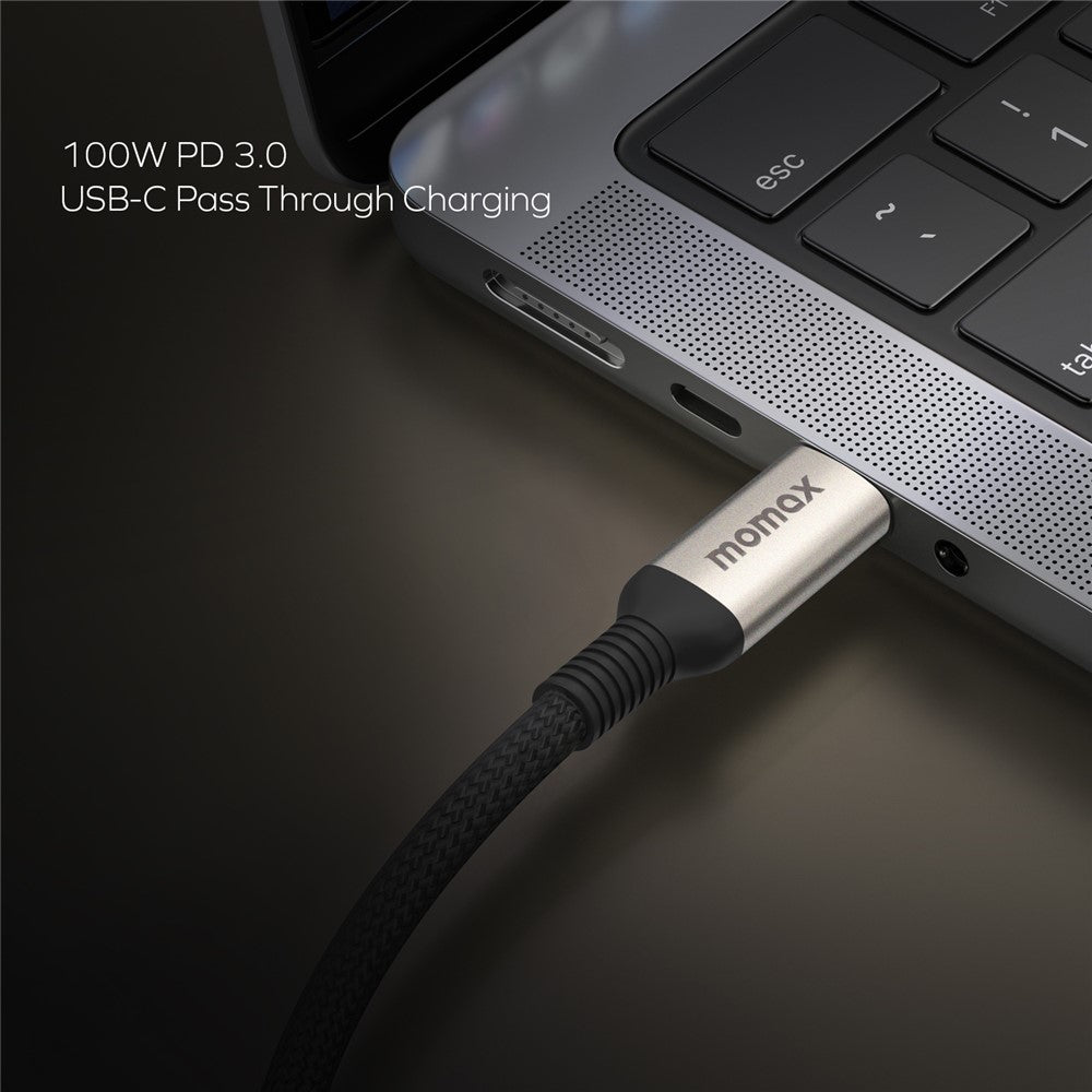 MOMAX Onelink 9 in 1 USB C Hub PD 100W 4K 60Hz Dual HD Ethernet Port SD TF Card Reader Adapter