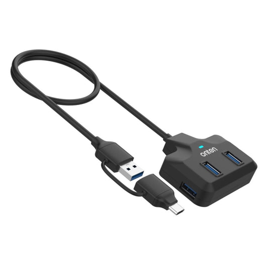 ONTEN OTN-UCA2310 USB3.0+USB2.0 4 Ports Type-C Hub with 0.5m Cable