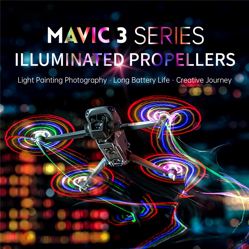 STARTRC 1128321 1 Set for DJI Mavic 3 Pro Night Flight Propellers LED Light Drone Propeller Blades