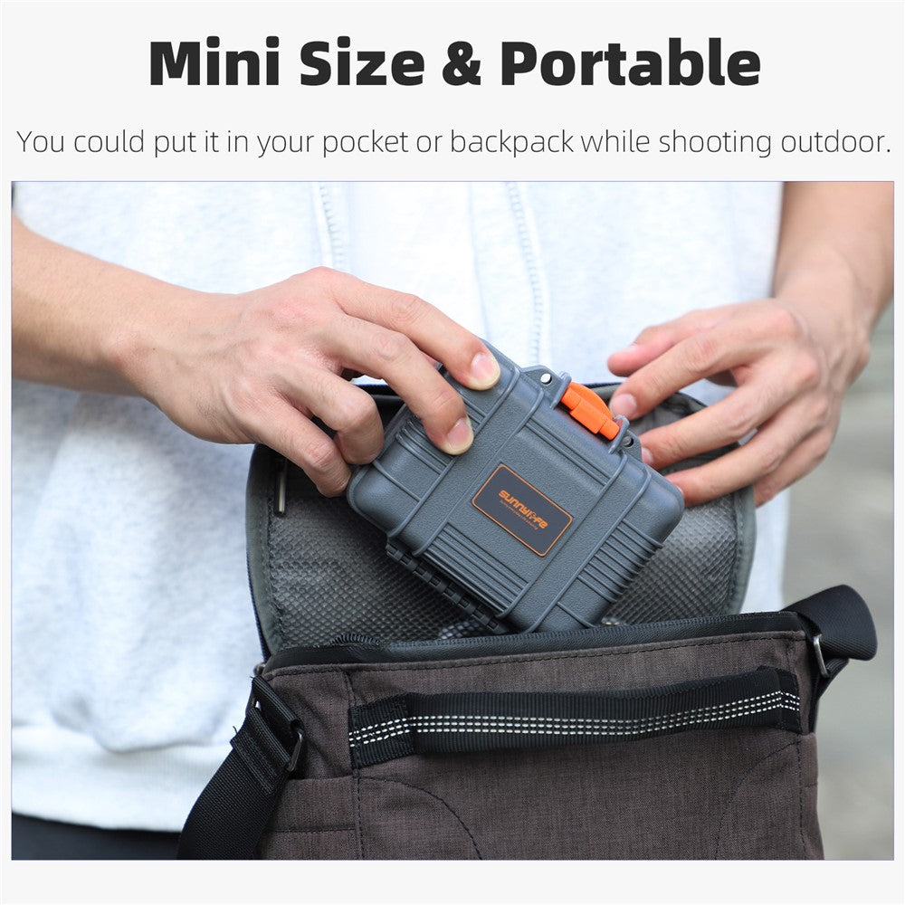 SUNNYLIFE AQX-18 Shockproof Box for DJI Osmo Action 5 Pro / 4 / 3 Hard Shell Waterproof Storage Case