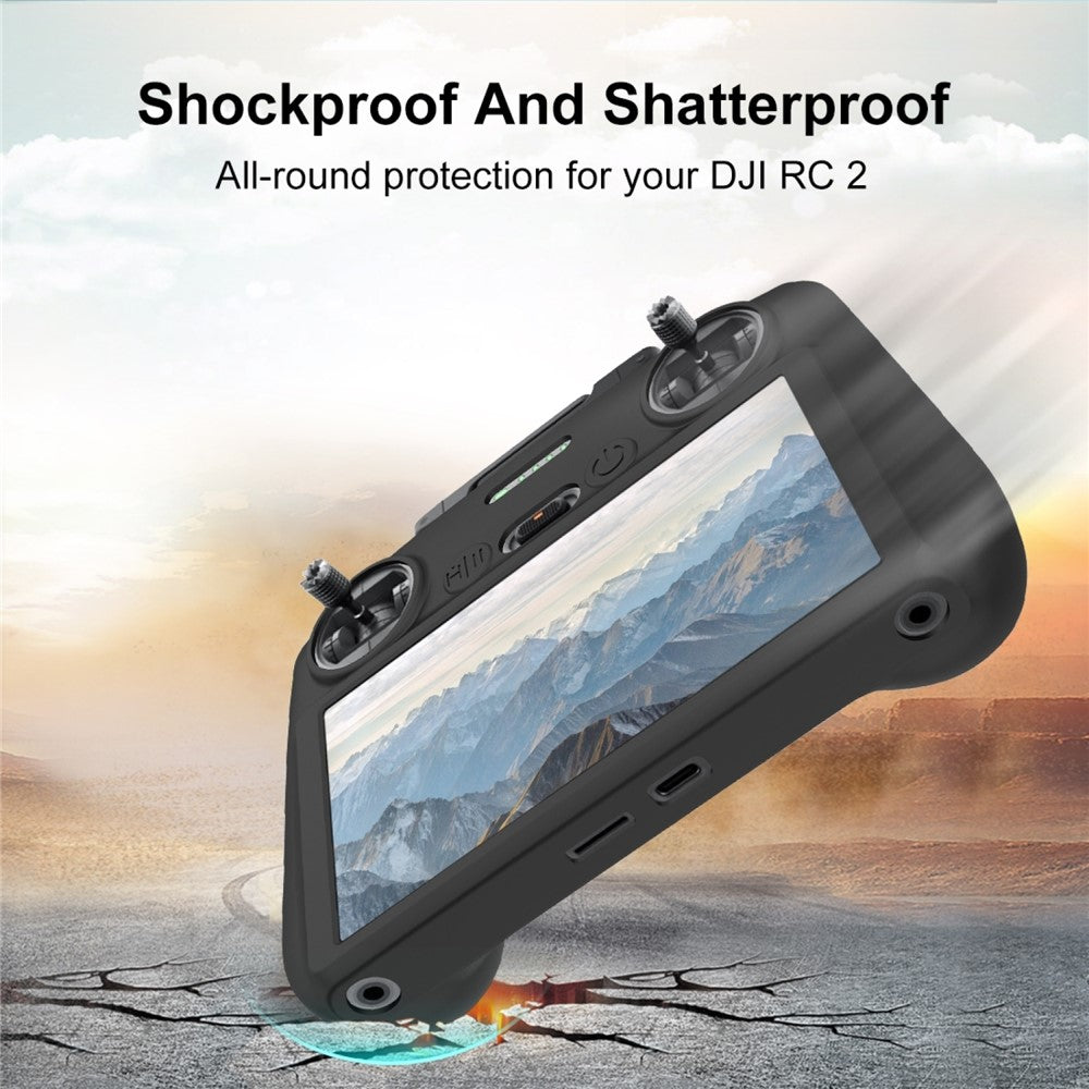 PULUZ PU888 For DJI RC 2 Remote Controller Silicone Protective Cover Anti Dust Shockproof Case