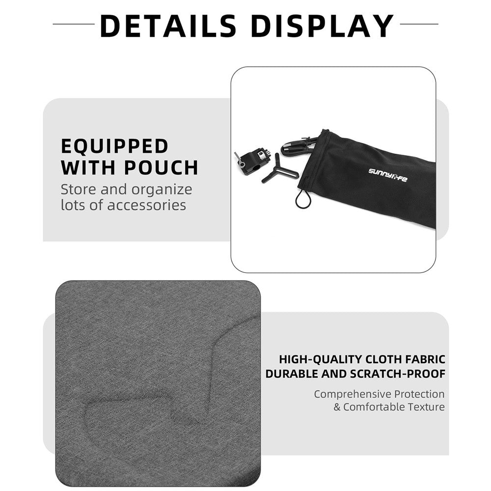 SUNNYLIFE RO-B458 for DJI RS 3 Gimbal Stabilizer Portable Storage Bag Shockproof Carrying Case