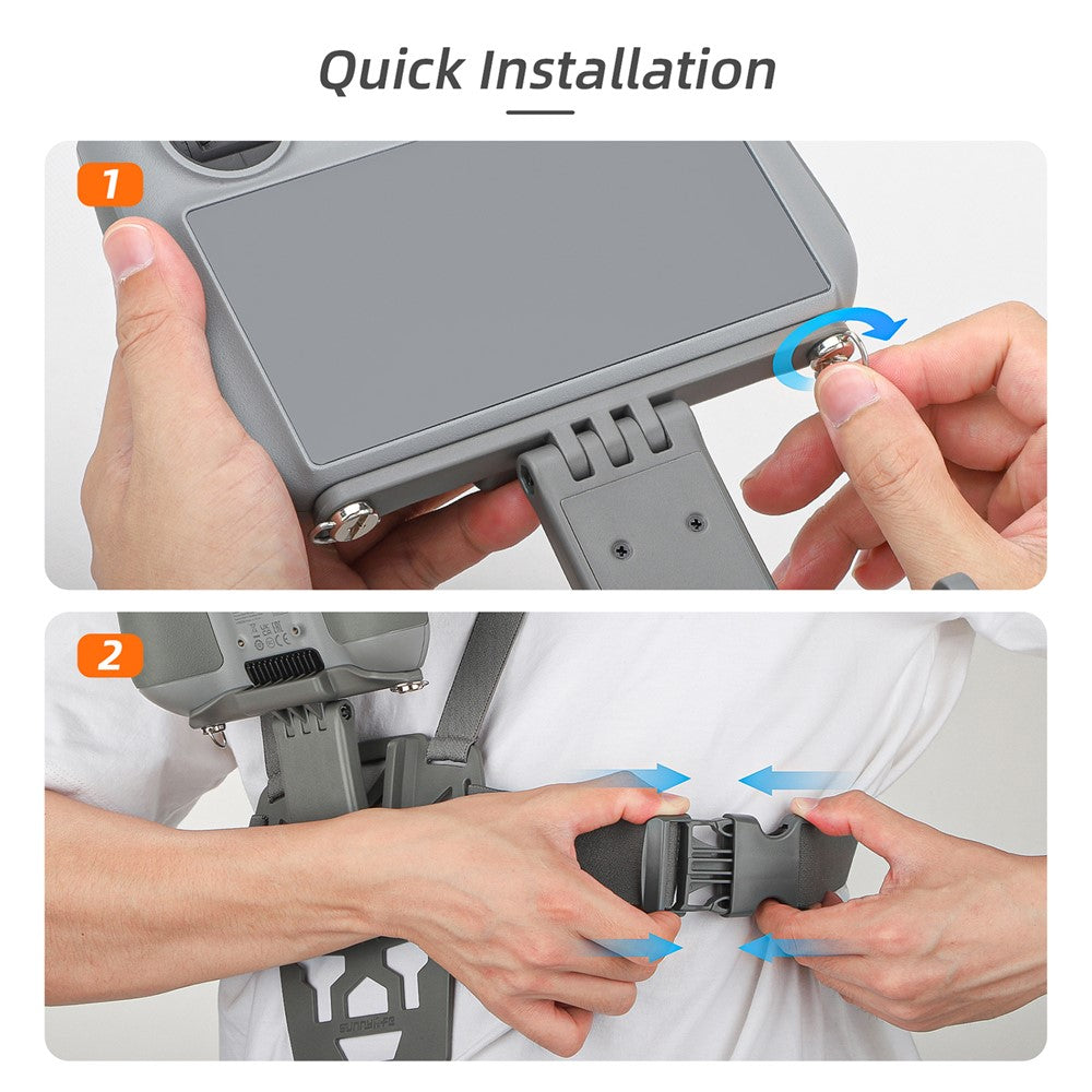 SUNNYLIFE ZJ773 For DJI RC 2 / DJI RC Remote Control Waist Support Bracket Chest Strap
