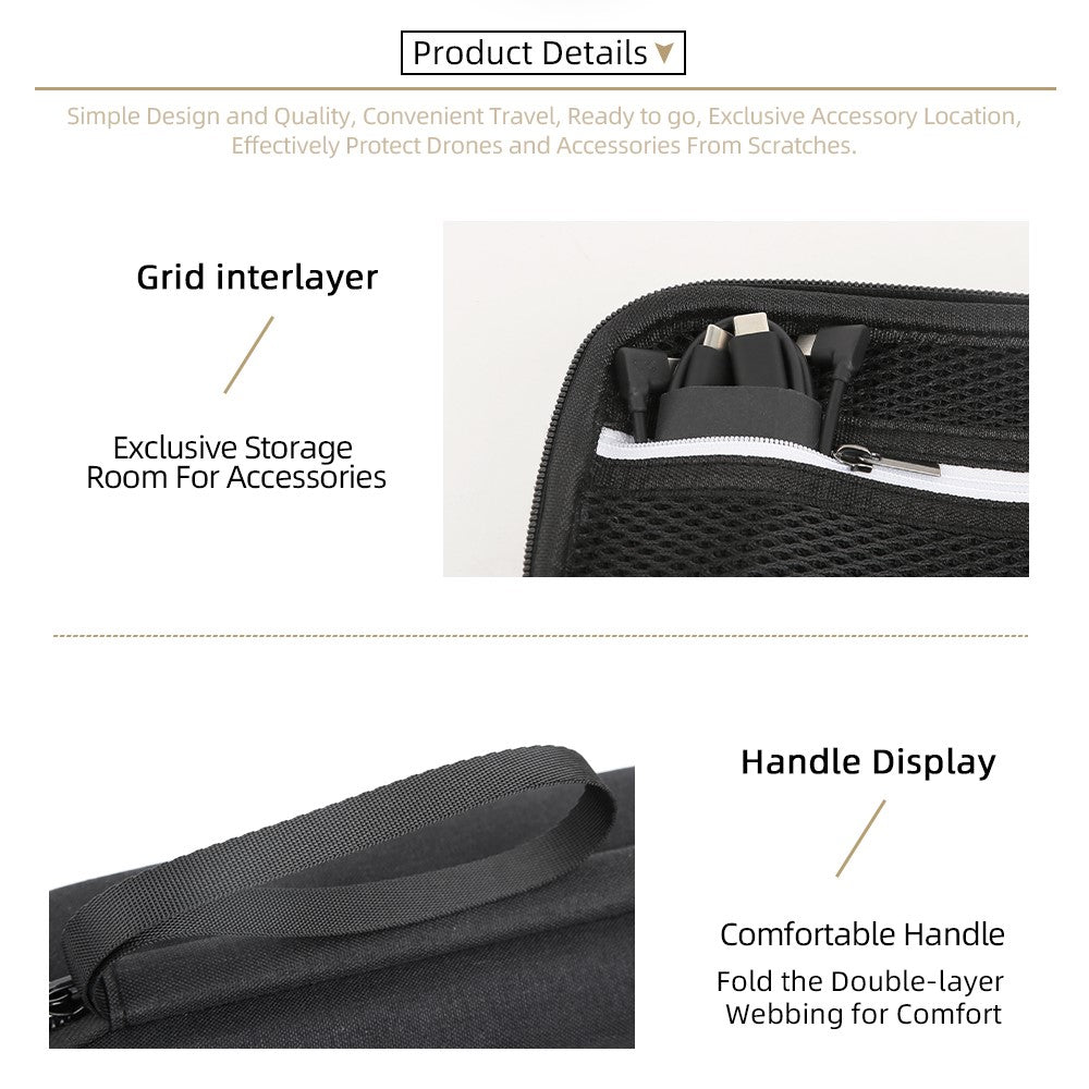 For DJI Osmo Mobile 7 Pro / Mobile 7 Stabilizer Portable Storage Bag Shockproof EVA Carrying Case