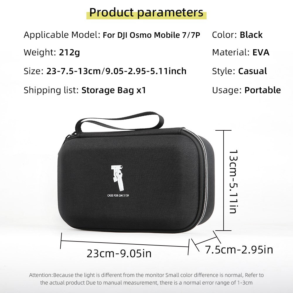 For DJI Osmo Mobile 7 Pro / Mobile 7 Stabilizer Portable Storage Bag Shockproof EVA Carrying Case