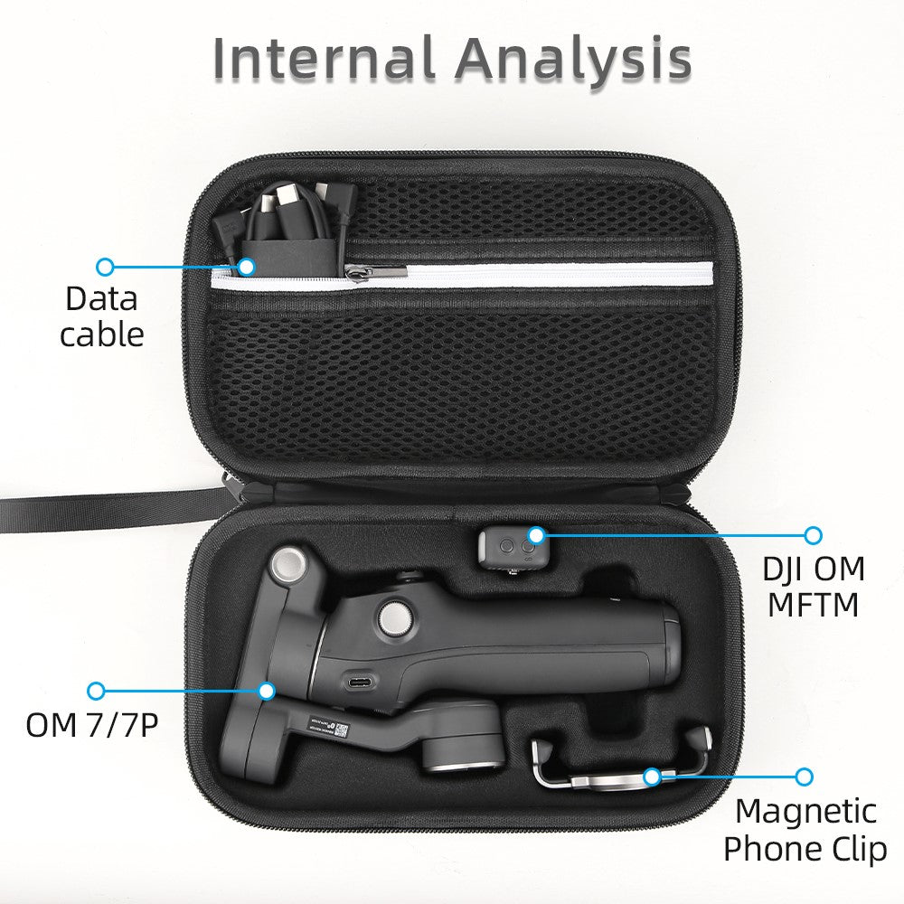 For DJI Osmo Mobile 7 Pro / Mobile 7 Stabilizer Portable Storage Bag Shockproof EVA Carrying Case