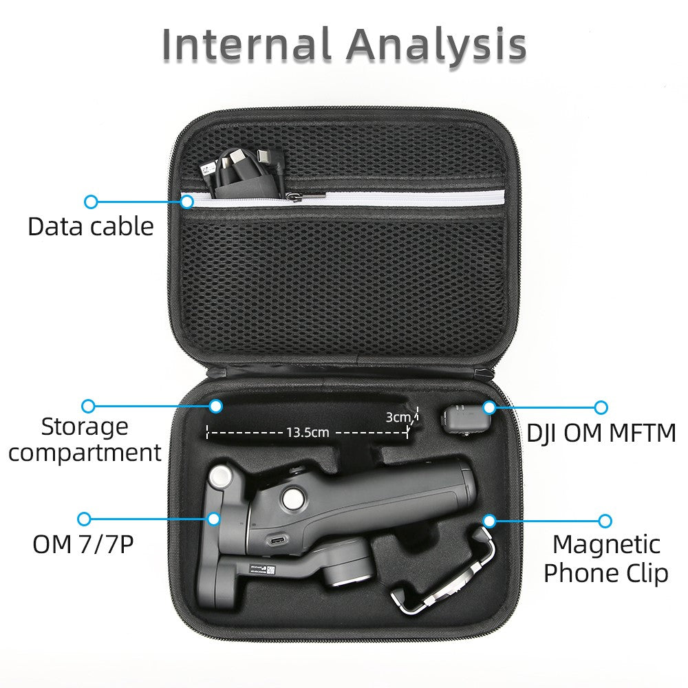 For DJI Osmo Mobile 7 Pro / Mobile 7 Smartphone Gimbal Stabilizer Storage Case EVA Portable Carry Bag