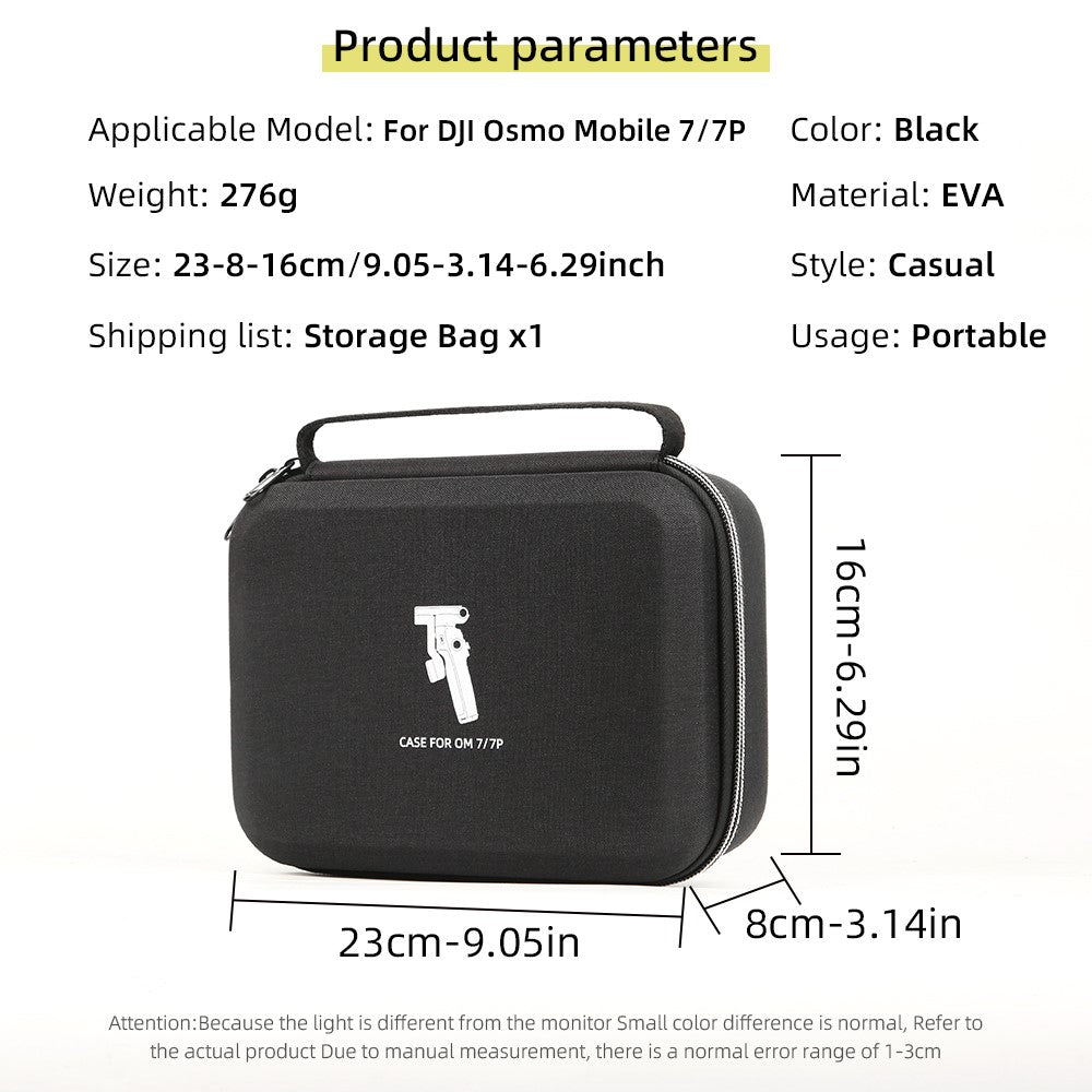 For DJI Osmo Mobile 7 Pro / Mobile 7 Smartphone Gimbal Stabilizer Storage Case EVA Portable Carry Bag