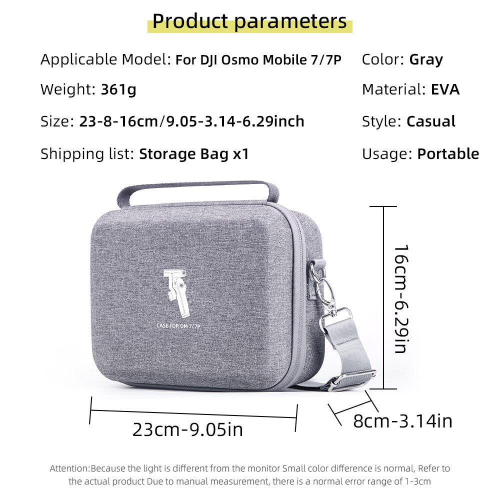 For DJI Osmo Mobile 7 Pro / Mobile 7 Smartphone Gimbal Stabilizer Storage Case Portable Carry Bag with Shoulder Strap