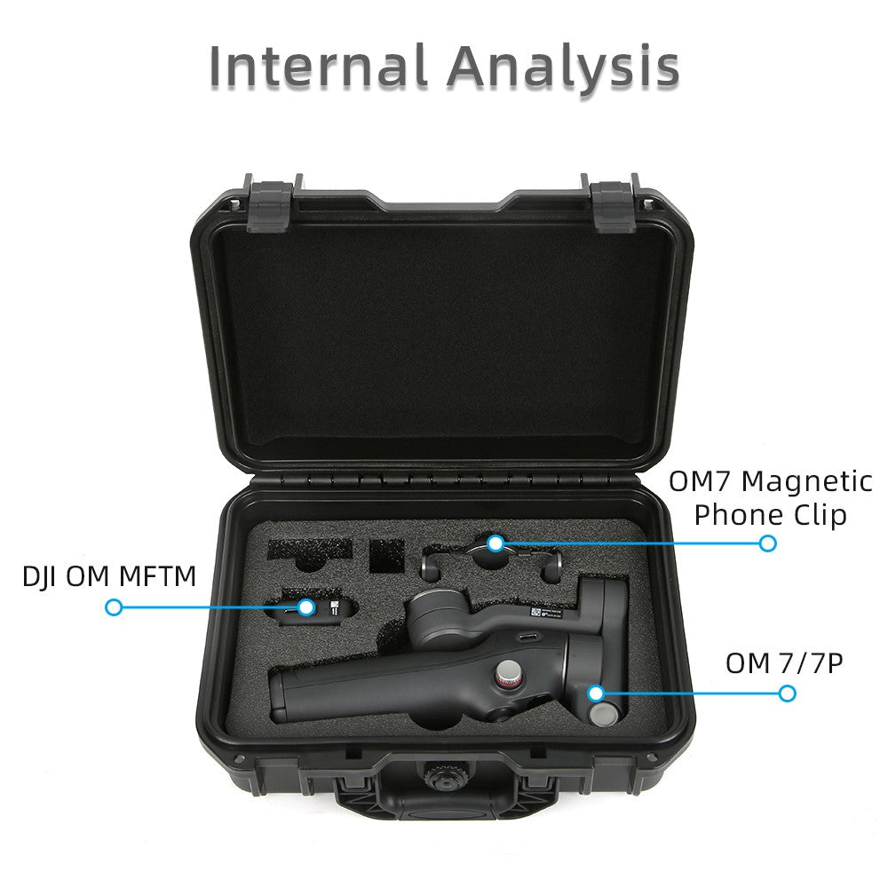 For DJI Osmo Mobile 7 Pro / Mobile 7 Smartphone Gimbal Stabilizer PP Protective Case Explosion Proof Storage Box
