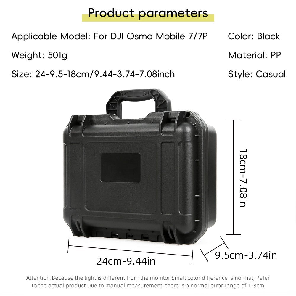 For DJI Osmo Mobile 7 Pro / Mobile 7 Smartphone Gimbal Stabilizer PP Protective Case Explosion Proof Storage Box