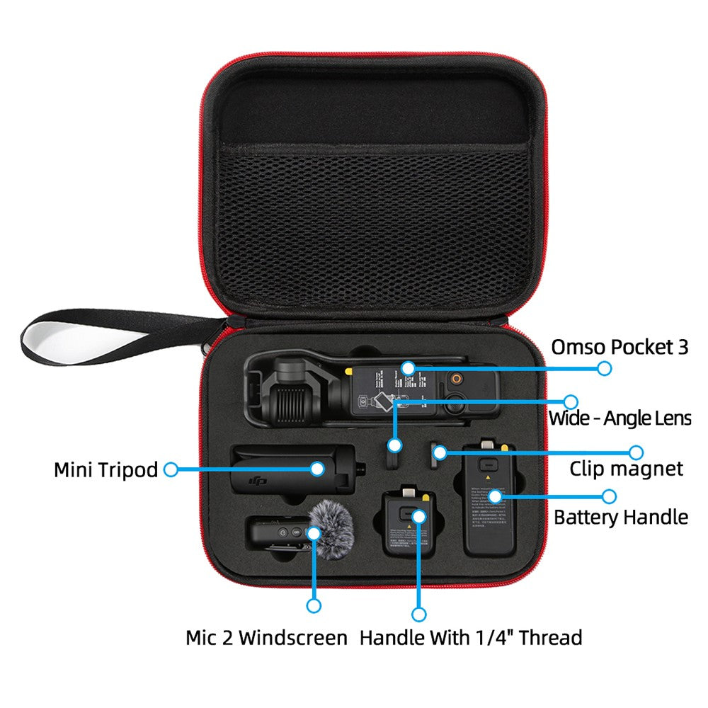 For DJI OSMO Pocket 3 Pocket Camera Storage Bag Shockproof Hard EVA Portable Case