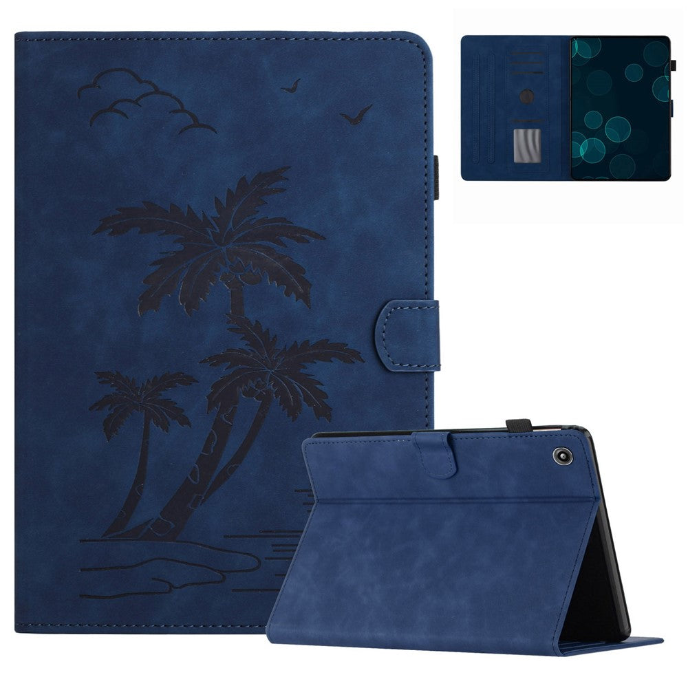 For Amazon Fire 7 2015 / (2017) / (2019) Case Card Slots PU Leather Pattern Folio Smart Tablet Cover