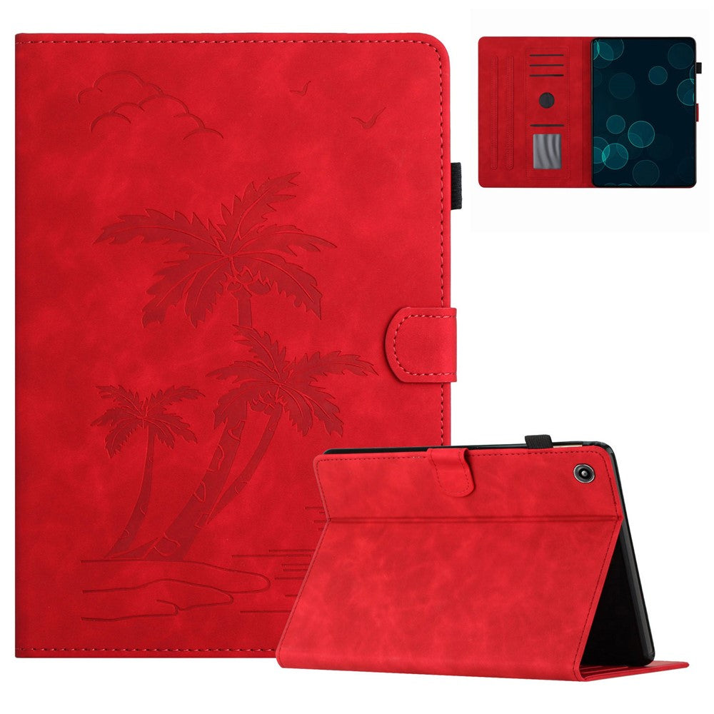 For Amazon Fire 7 2015 / (2017) / (2019) Case Card Slots PU Leather Pattern Folio Smart Tablet Cover