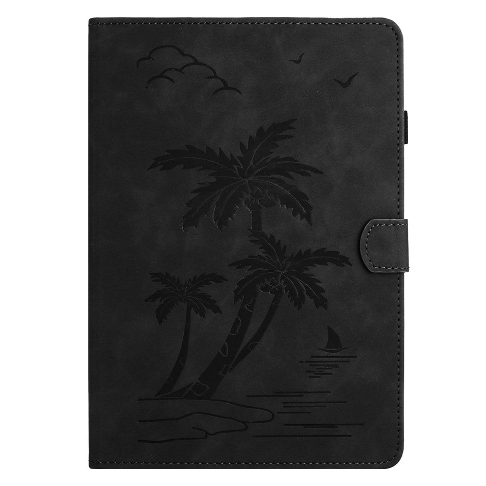 For Amazon Fire HD 10 (2021) / (2023) / Fire HD 10 Plus (2021) / (2023) Case Smart PU Leather Coconut Tree Tablet Cover