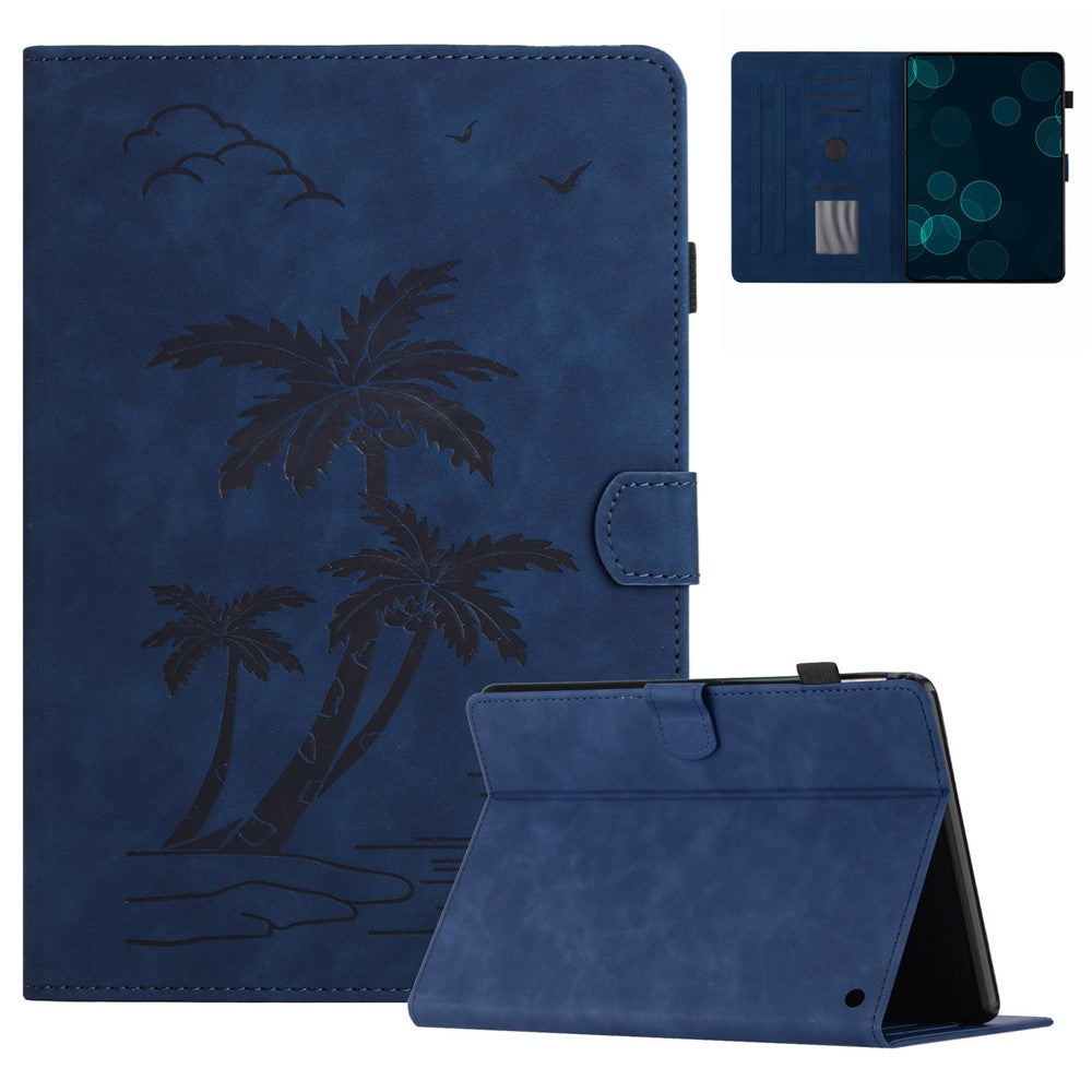 For Amazon Fire HD 10 (2021) / (2023) / Fire HD 10 Plus (2021) / (2023) Case Smart PU Leather Coconut Tree Tablet Cover