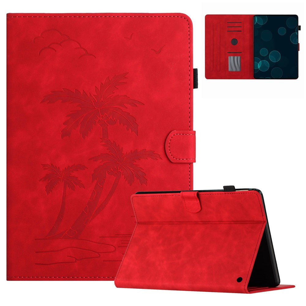 For Amazon Fire HD 10 (2021) / (2023) / Fire HD 10 Plus (2021) / (2023) Case Smart PU Leather Coconut Tree Tablet Cover