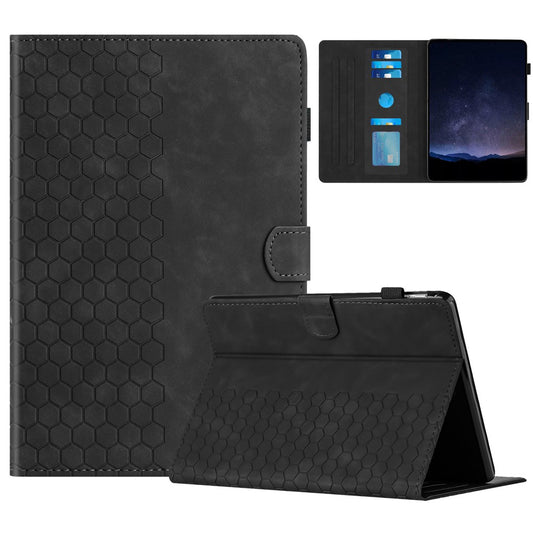 For Amazon Kindle Paperwhite 4 (2018) / 3 (2015) / 2 (2015) / 1 (2015) Case Honeycomb Printed Leather Tablet Cover with Card Slot