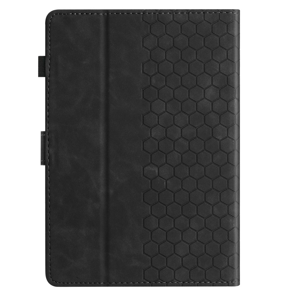 For Amazon Kindle Paperwhite 4 (2018) / 3 (2015) / 2 (2015) / 1 (2015) Case Honeycomb Printed Leather Tablet Cover with Card Slot