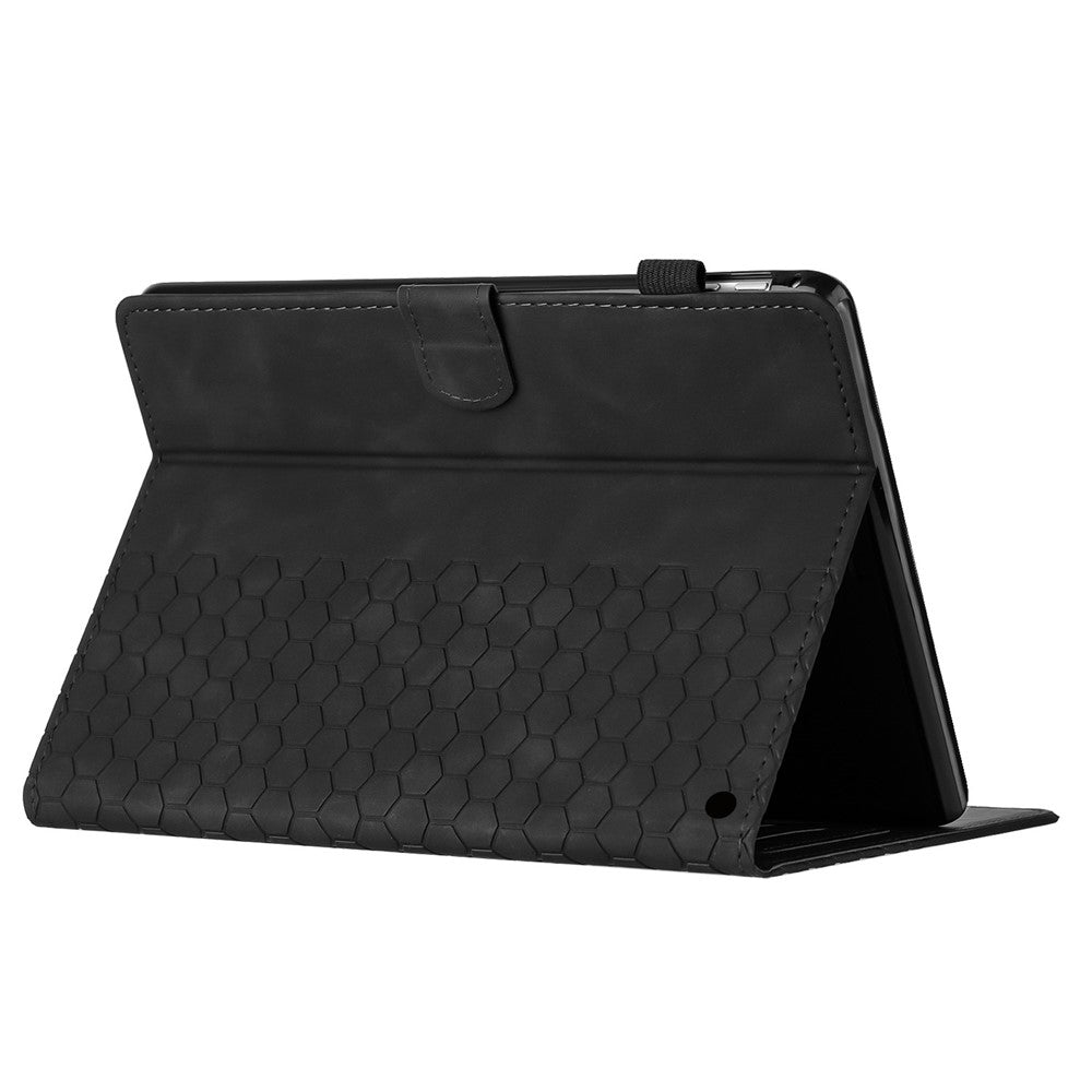 For Amazon Fire HD 8 (2022) / (2020) Case Honeycomb Printed Leather Tablet Cover with Card Slot