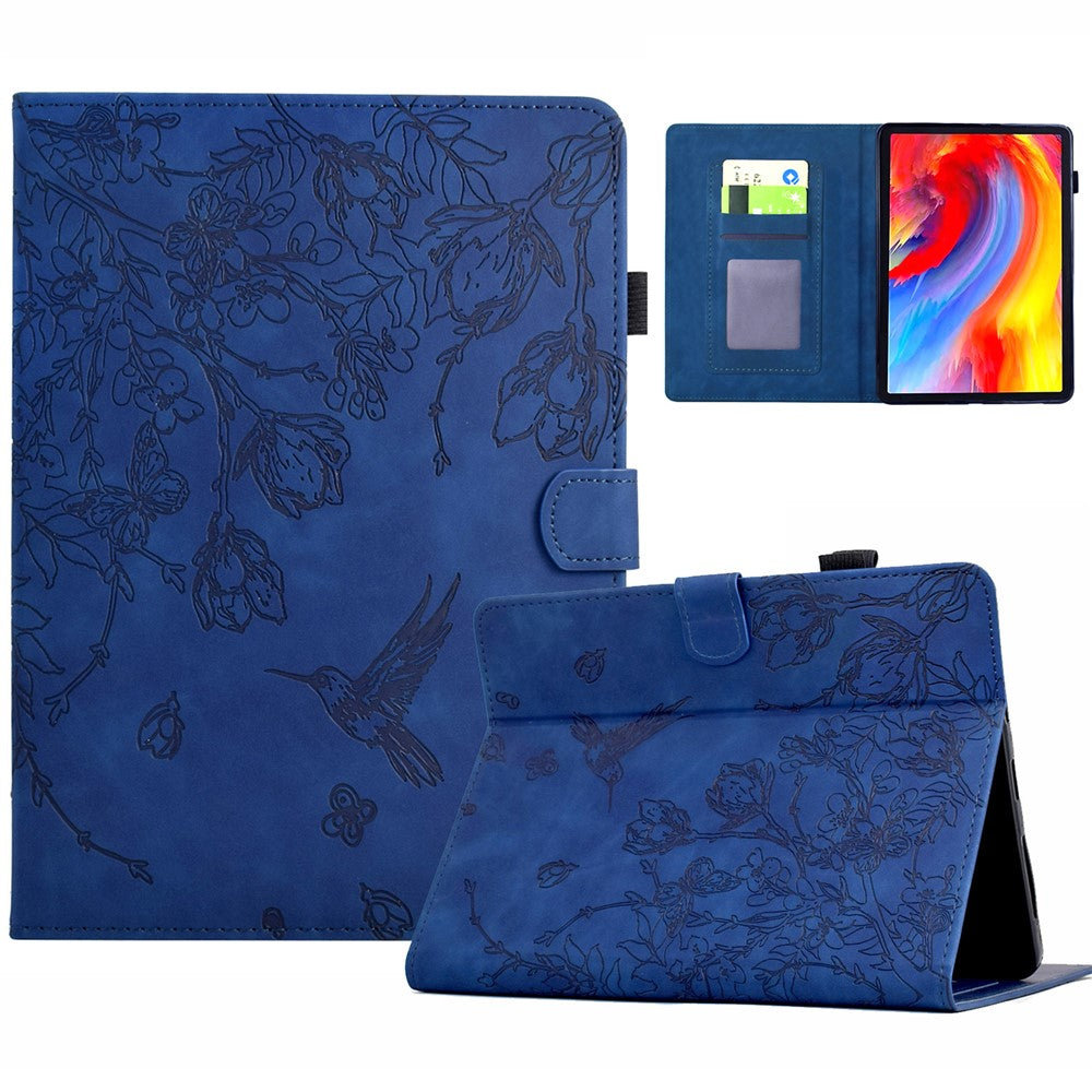 For Amazon Kindle 11th (2024) / 6'' (2022) Case Flower Bird Imprinted Card Holder Leather Tablet Cover