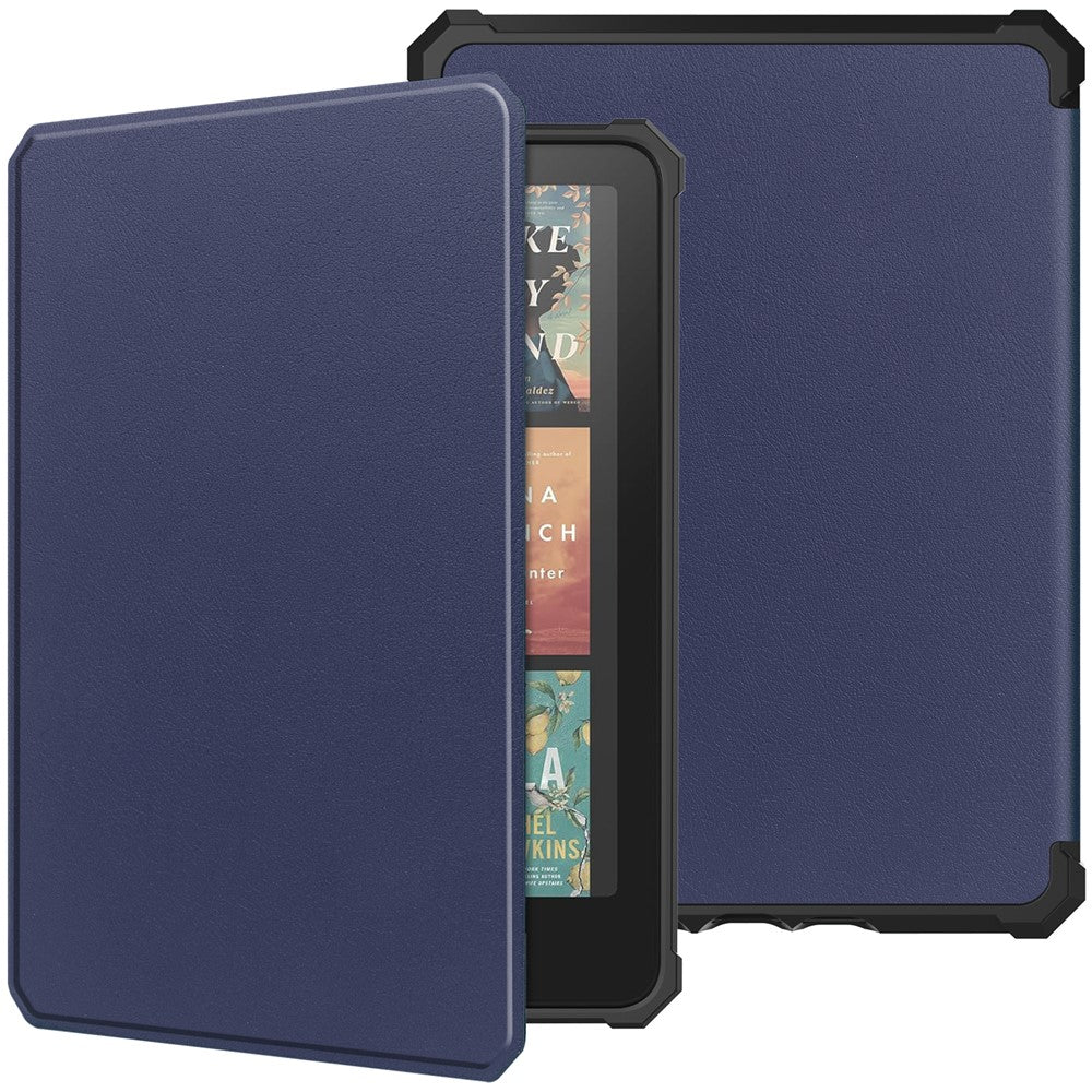 For Amazon Kindle Paperwhite (2024) / Kindle Colorsoft Case PU Leather + TPU E-Reader Cover Auto Wake / Sleep