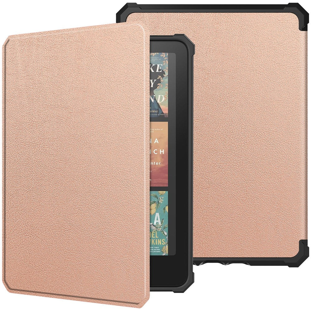 For Amazon Kindle Paperwhite (2024) / Kindle Colorsoft Case PU Leather + TPU E-Reader Cover Auto Wake / Sleep