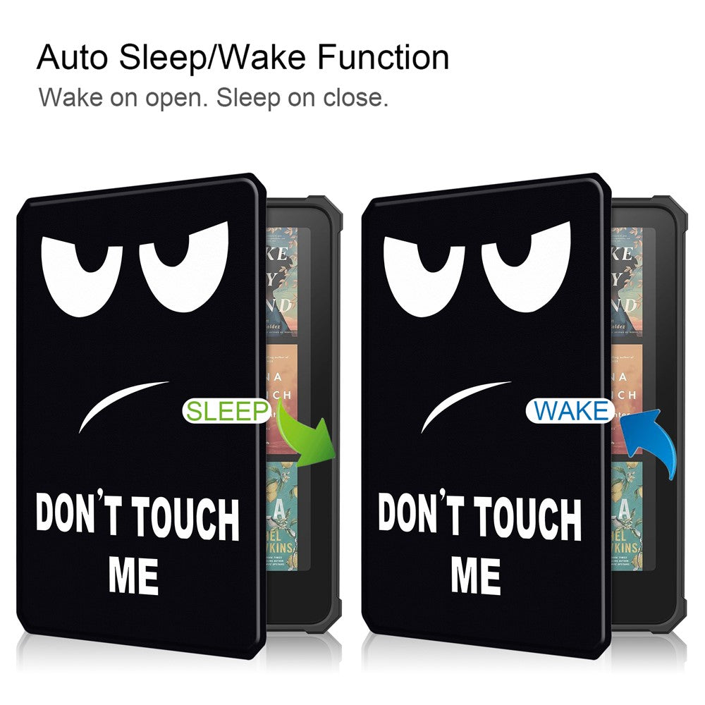 For Amazon Kindle Paperwhite (2024) / Kindle Colorsoft Case Pattern Print TPU+ PU E-Reader Cover