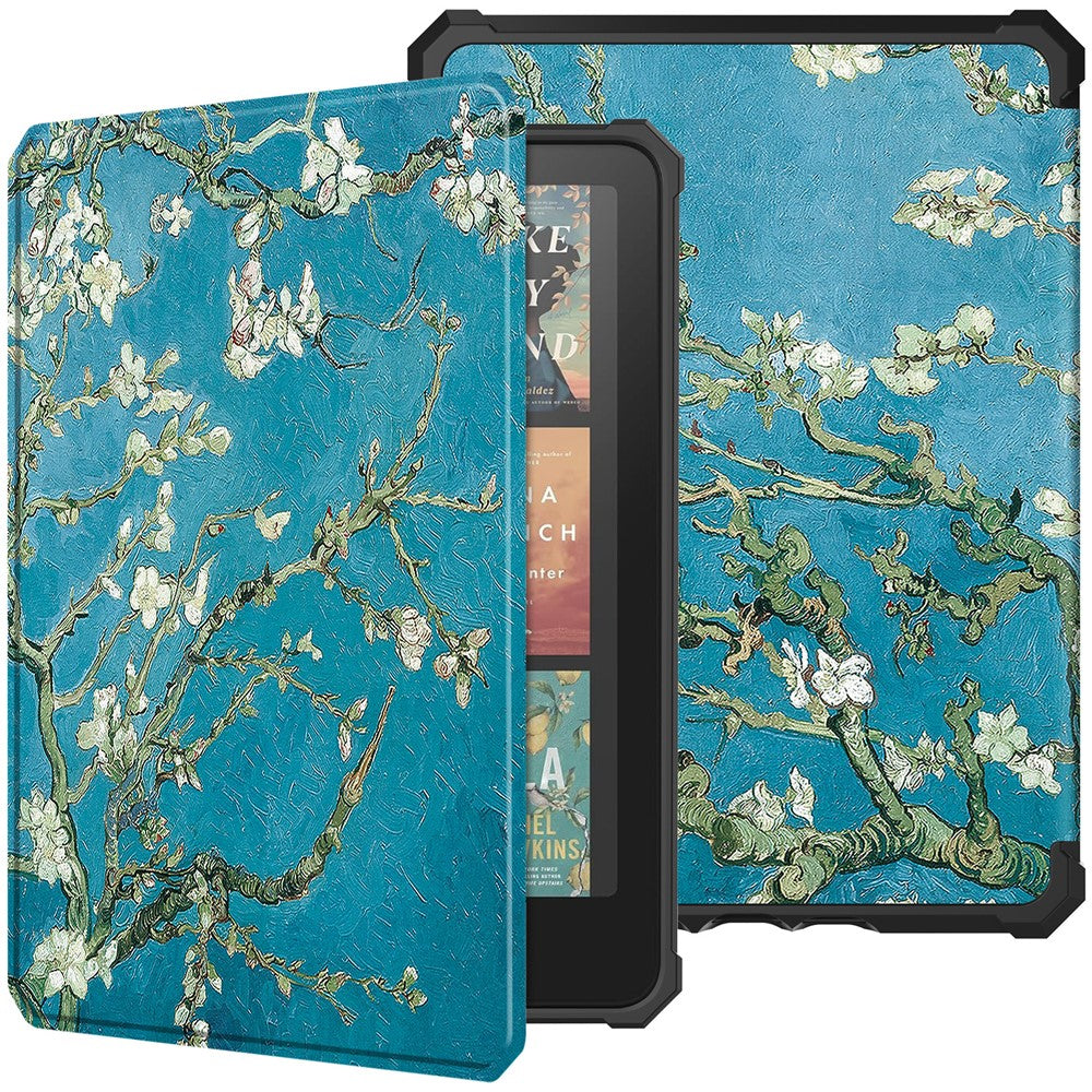 For Amazon Kindle Paperwhite (2024) / Kindle Colorsoft Case Pattern Print TPU+ PU E-Reader Cover