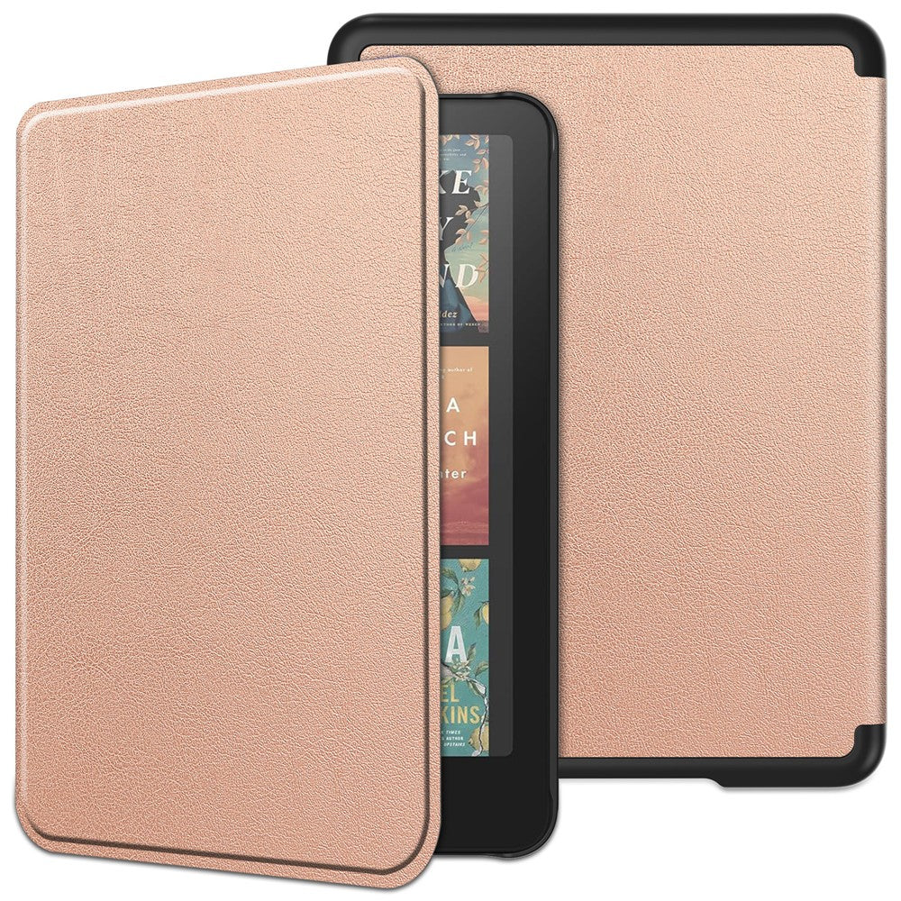 For Amazon Kindle Paperwhite (2024) / Kindle Colorsoft Case PC + PU E-Reader Cover Support Auto Wake / Sleep