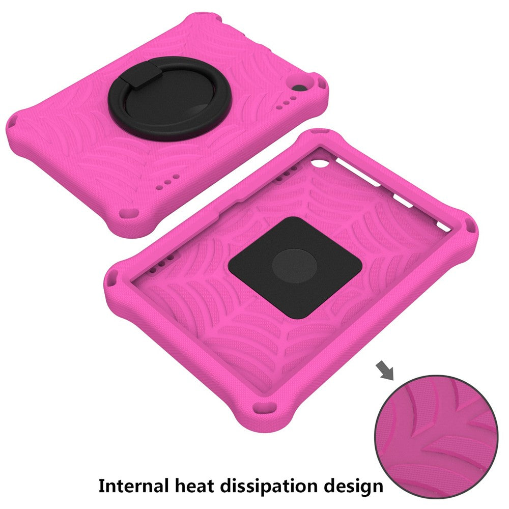 For Amazon Fire HD 8 (2020)/8 Plus (2020) Kickstand Tablet Case Anti-Scratch Protective Cover Shockproof EVA Case with Shoulder Strap